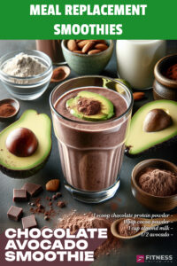 Chocolate Avocado Meal Replacement Smoothie
