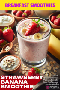 STRAWBERRY BANANA Breakfast Smoothie