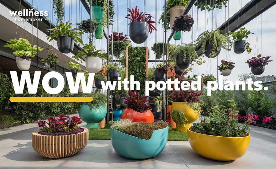 Wow with Potted Plants